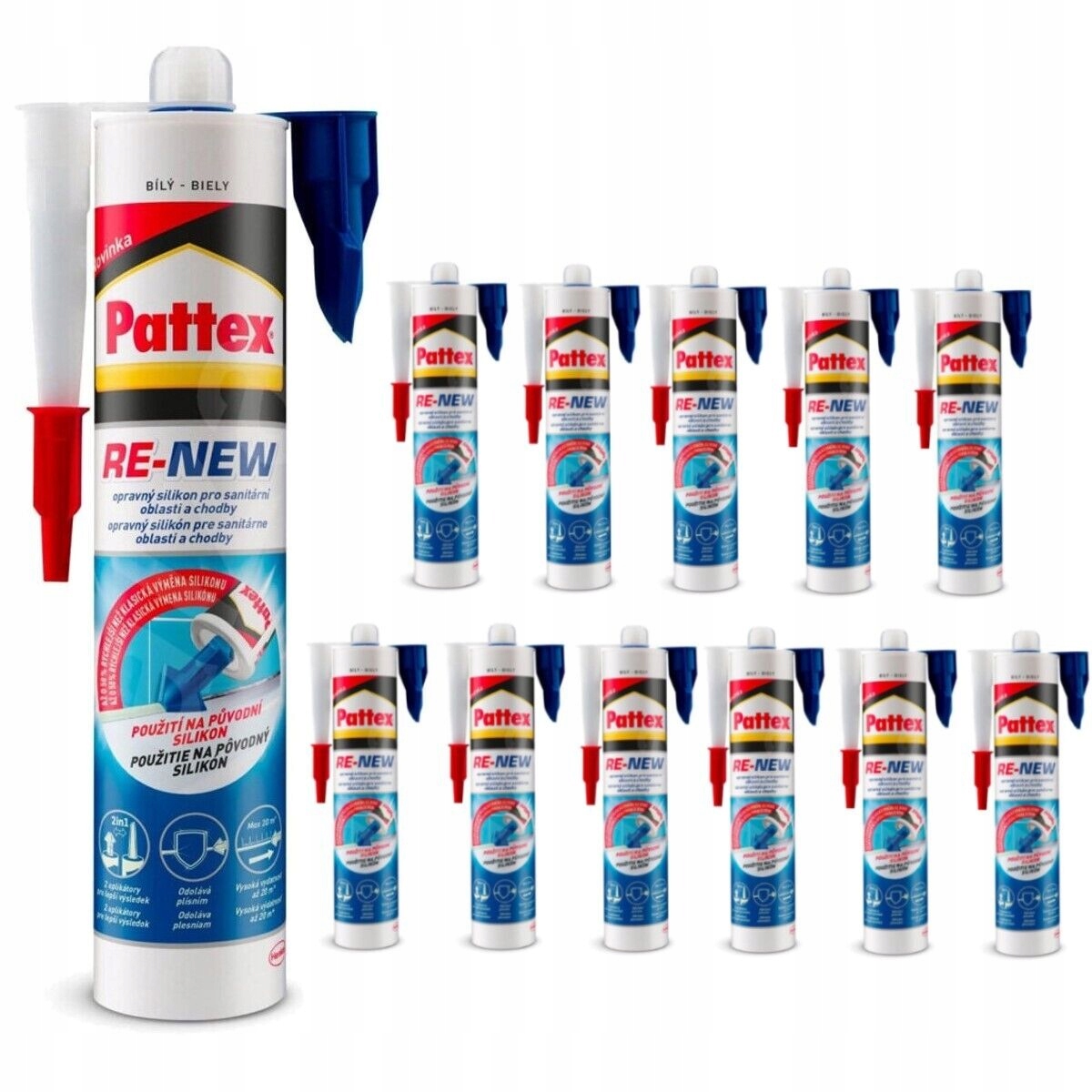 Pattex sanitárny silikón biely 280 ml