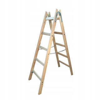 Rebrík - Awtools drevený rebrík 2x5 stupňov 150 kg AW23036
