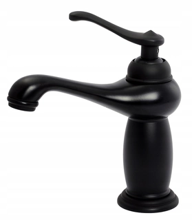 Umyvadlová batéria - Basin Basin Stály Retro Royal Black Mat
