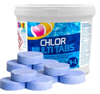 Bazénová chémia - Chlór Gamix tablety 5 kg 5 l