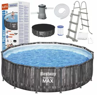 Záhradný bazén - Bazén Bestway s kruhovým rámom 427 x 427 cm