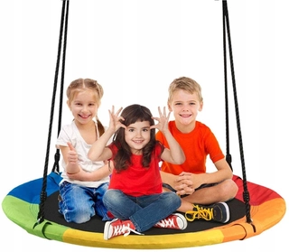 Detské ihrisko - HORKÉ Hniezdo XXXL DÚHOVÁ HOJDAČKA 110cm 150kg