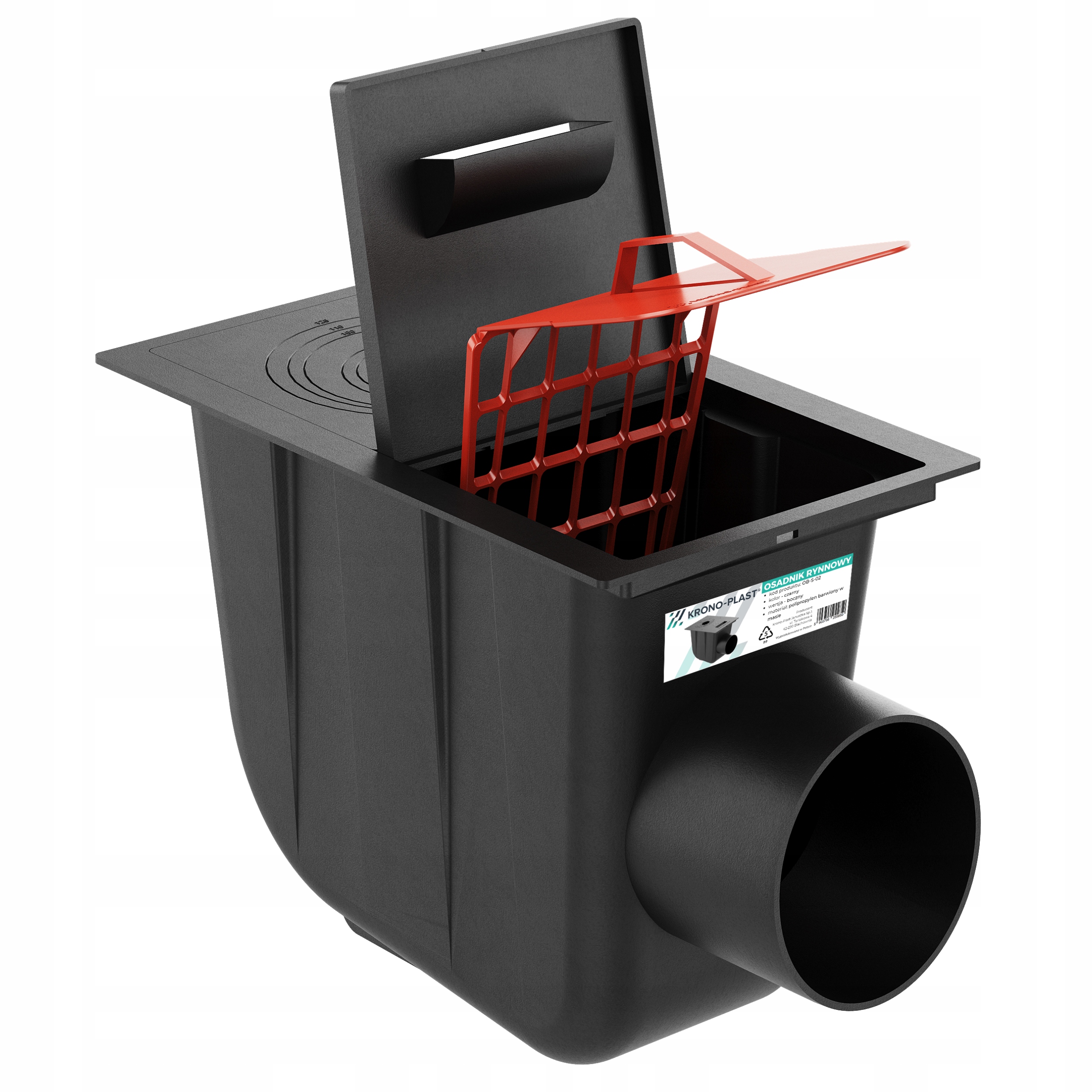 Sedimentačná nádrž Krono-Plast 110 mm čierna