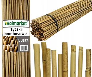 Oporná tyč pre rastliny - Bambusová tyč Rolmarket 180 cm x 14 mm 50 ks.