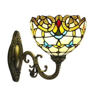 Záhradné nástenné svietidlo - Vitrážové elegantné vintage nástenné lampy Tiffany