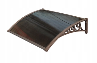 Strieška nad dvere - Strecha nad dverami strecha 100x60 polykarbonátový bronz