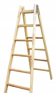 Rebrík - 7 PRIESKOVÝ REBRÍK DREVENÝ 215CM