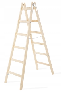 Rebrík - Maľovanie dreveného rebríka 2x6 Prodrab