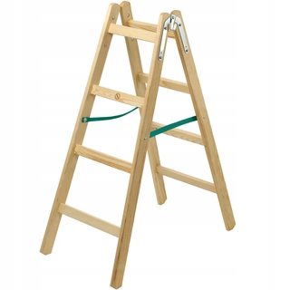 Rebrík - Drevený rozstupový rebrík 2x4 stupňov