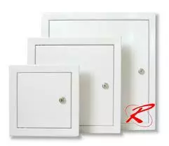 Revízne dvierka - Kov biele inšpekčná dvere 50x60 zips