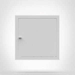 Revízne dvierka - Kontrolný Kovové dvere biela 80x80 silný