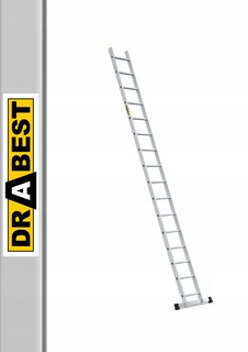 Rebrík - Hliníkový rebrík 1x16 Pro Drabest+hak