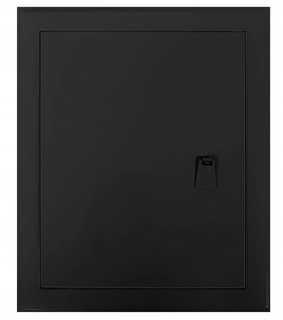 Revízne dvierka - Dvere audit 25x35 Black kovový držiak