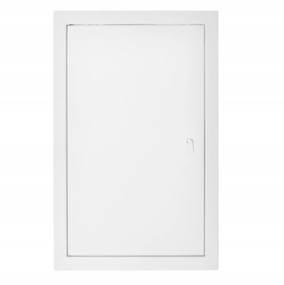 Revízne dvierka - Kovové kontrolné dvierka 70x80 biela kľučka