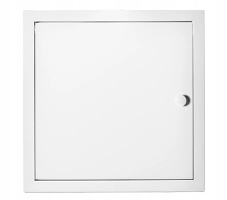 Revízne dvierka - Kov inšpekčná dvere 80x80 biely gombík