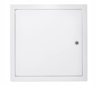 Revízne dvierka - Kov inšpekčná dvere 80x80 biely zámok