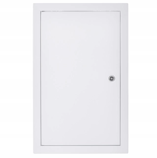 Revízne dvierka - Kov inšpekčná dvere 80x90 biely zámok