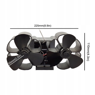 Ventilátor - Dvojhlavého tepelne poháňaný ventilátor,