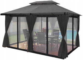 Predajný stan, altánok - EXKLUZÍVNA ZÁHRADNÁ PAVILÓN Altánok 3x4 moskytiéra