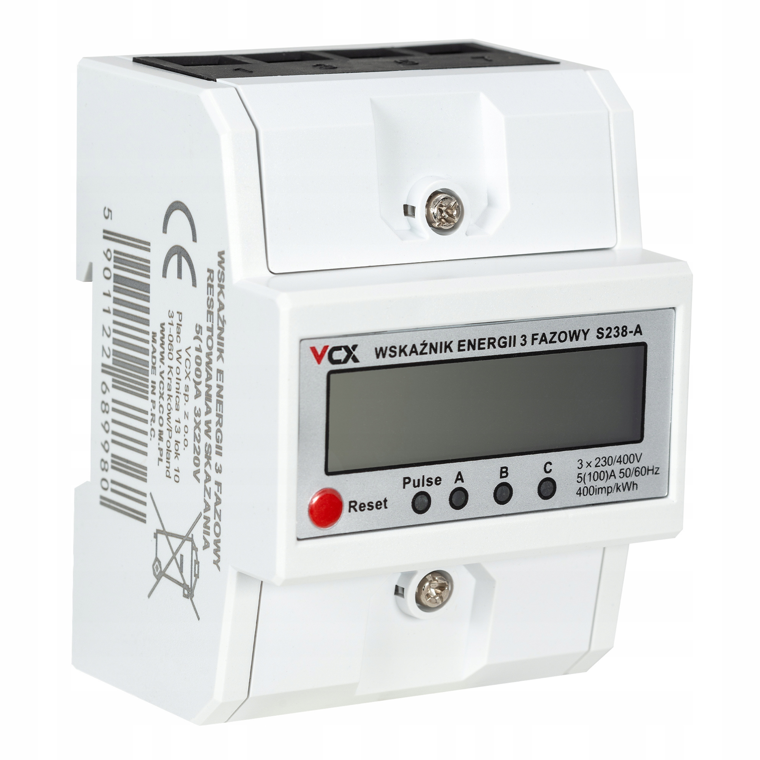 VCX meter 230 V IP20 100 A