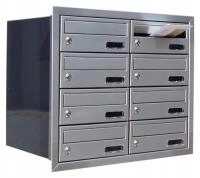 Poštová schránka - Euro Box pre 2x4 Flush -Mount -Inox Style