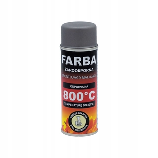 Tepelne odolná farba v spreji 400 ml Hansa GREY 800 ° C