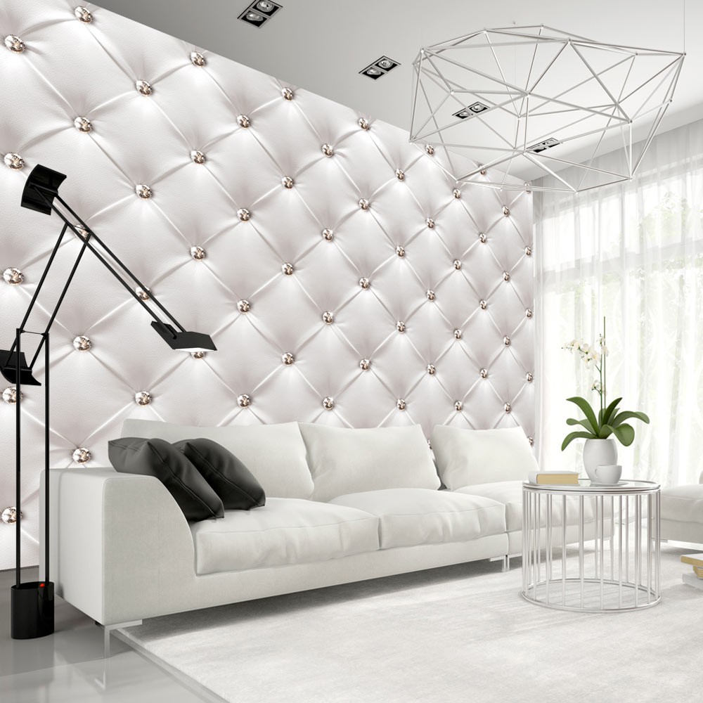 Fototapeta Biela elegancia prešívaná koža 400x280