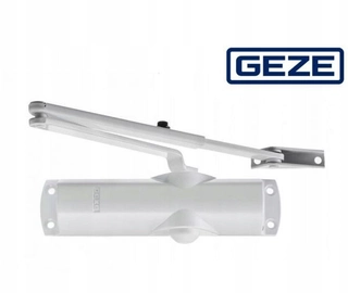 Zatvárač dverí - Geze 1000 C Self -closer s bielym ramenom