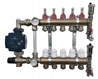 Rozdeľovač pre kúrenie - Grundfos Distribútor 4 v skupine čerpadla pre podlahy