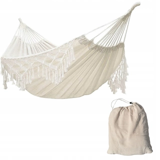 Hojdacia sieť hamak - Garden Hammock Brazílčan Boho 200x150 Big XXL!