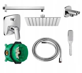 Podomietková batéria - Hansgrohe Logis Flush batérie 7W1 30 cm set