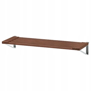 IKEA APPLARO Polica na nástenný panel hnedá 68x27 cm