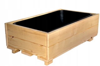 Kvetináč na balkón - Balkónový box 74 x 44 cm drevený