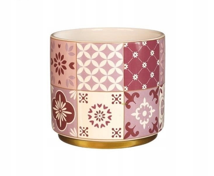 Obal 13 cm, keramika, odtiene ružovej