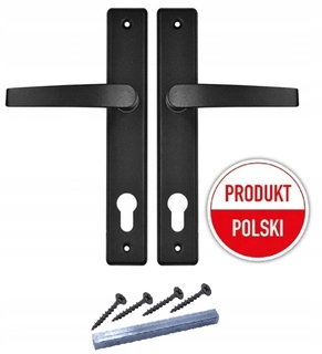 Kľučky na dvere - K rukávam dverí pre bránu čiernej prémiovej brány 90 mm