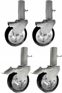 Rebrík - KOLESÁ 4 ks 160mm Lešenia Varšava kruh KOL