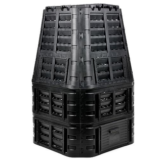 Kompostér do záhrady - 1-komorový kompostér Ekobat 1000 l, čierny