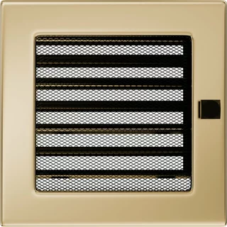 Krbová mriežka - Krbová mriežka 17x17 Pozlátený ventilátor