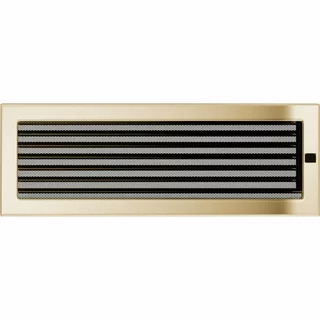 Krbová mriežka - Krbová mriežka 17x49 Pozlátený fan