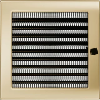 Krbová mriežka - Krbová mriežka 22x22 Pozlátený ventilátor