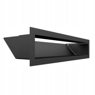 Krbová mriežka - Krbová mriežka Luft 90x400 vetracia black