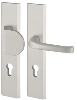Kľučky na dvere - Externá rukoväť Niagara Plus Axa Silver 72 mm