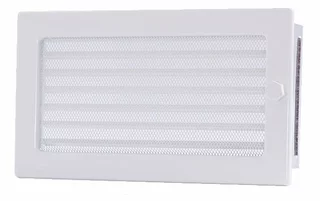 Krbová mriežka - Biela mriežka 17x30 s blind krbom, ventilácia