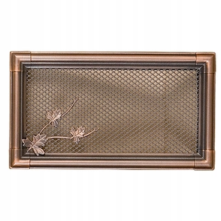 Krbová mriežka - Mriežka ohnisko retro 16x32 meď patina zadarmo