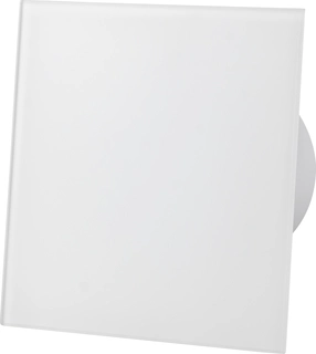Ventilátor - Vetracia mriežka 150x150mm biela matná sklo