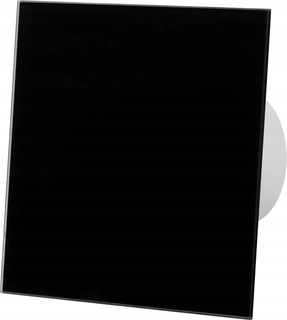 Ventilátor - Mriežka 150x150mm čierny lesk sklo