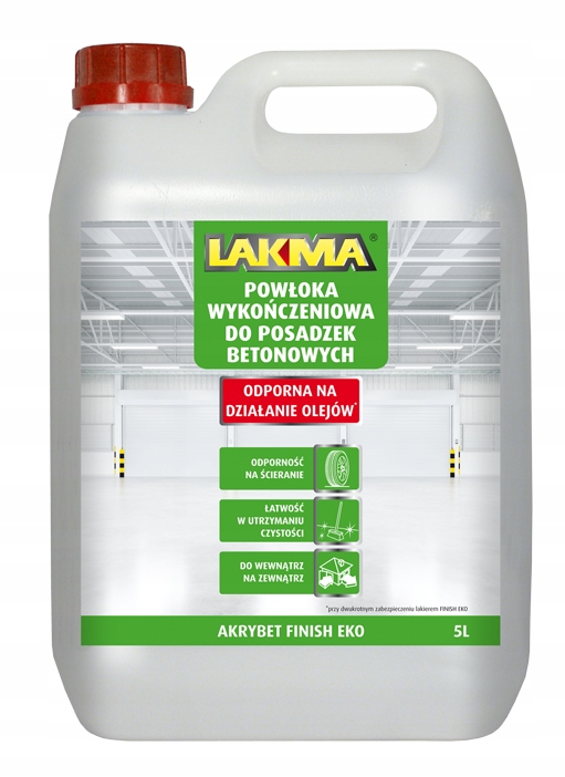 Lakma akrylová farba na betón 5 l, bezfarebný satén