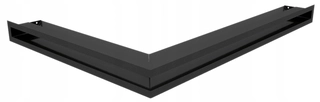 Krbová mriežka - Luft 45s Corner Right 54.7x766x6 Black Grille