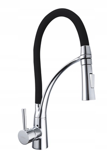 Kuchynská batéria- Mexen Aster High Kitchen batérie Black Chrome
