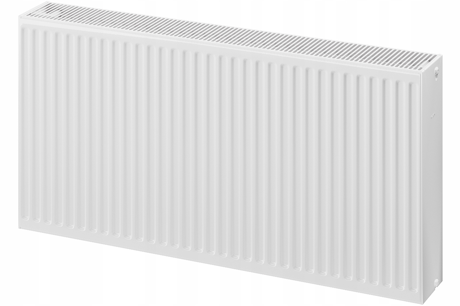 Mexen 3735 W oceľový panelový radiátor, biely, 1600 x 600 x 163 mm - bočné pripojenie